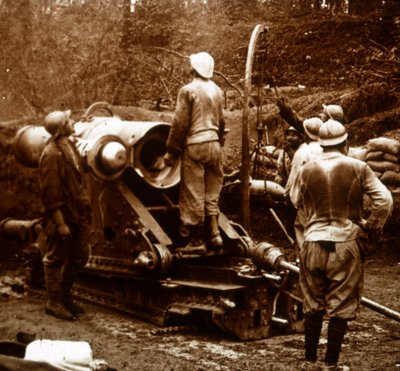 المدفعية ، Bois du Chatelet ، فرنسا ، c1914-c1918 بواسطة غير معروف