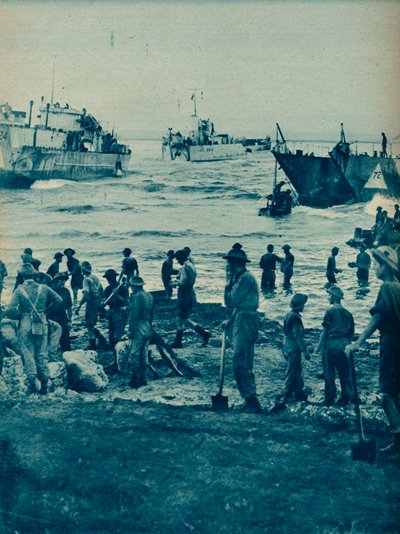 مع ظهور الشمس في يوم الغزو: مع اختيار المجرفة ، تم مسح الطريق ، 1943-1944 بواسطة غير معروف