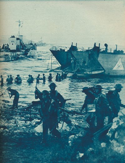 مع ظهور الشمس في يوم الغزو: مع اختيار المجرفة ، تم مسح الطريق ، 1943-1944 بواسطة غير معروف