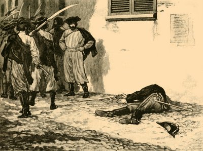 اغتيال الكونت فرانز فيليب فون لامبرج ، بودابست ، المجر ، 1848 ج 1899. بواسطة غير معروف
