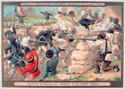 الاعتداء على قلعة هوفا ، مدغشقر ، 1883-1896 بواسطة غير معروف