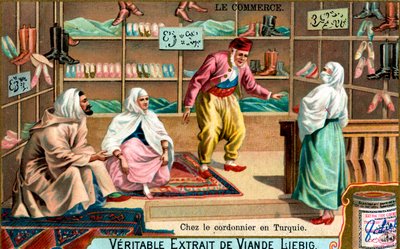 في صانعي الأحذية في تركيا ، c1900 بواسطة غير معروف