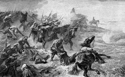 هجوم الباسكيين كارلس خلال ثورة 1872-1876 ، 1902 بواسطة غير معروف