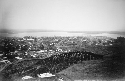 أوكلاند من جبل إيدن ، نيوزيلندا ، 1899 بواسطة غير معروف