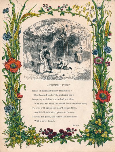 فاكهة خريفية من كيتس ، c1900 بواسطة غير معروف
