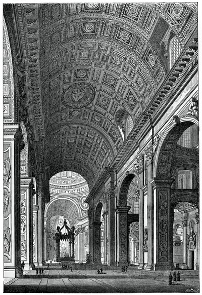كنيسة سانت بيترز ، روما ، 1870 بواسطة غير معروف