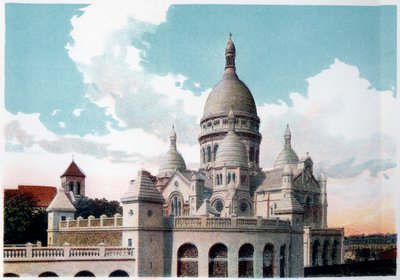 كنيسة Sacre Coeur ، باريس ، c1900 بواسطة غير معروف