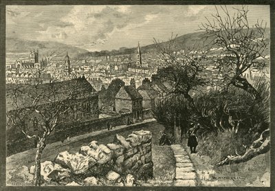 باث ، من Beechen Cliff ، 1898. بواسطة غير معروف