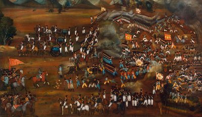 معركة بين الفرس والروس بالقرب من سلطان آباد ، 13 فبراير 1812 ج 1815 بواسطة غير معروف