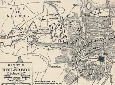 معركة هيلسبيرج ، 10 يونيو 1807 ، 1896 بواسطة غير معروف