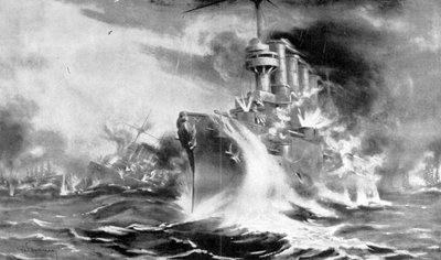 معركة جزر فوكلاند ، 8 ديسمبر 1914 ، 1915 بواسطة غير معروف