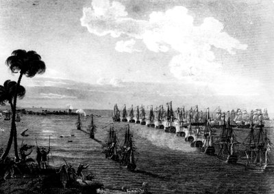 معركة النيل ، 1 أغسطس 1798 ، القرن التاسع عشر بواسطة غير معروف