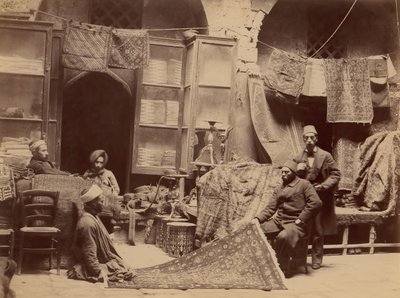 بازار ، تجار البساط ، 1870. بواسطة غير معروف