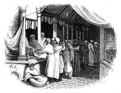 بازار في القسطنطينية ، 1888 بواسطة غير معروف