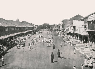مشهد البازار ، الربع الأصلي ، كلكتا ، الهند ، 1895. بواسطة غير معروف