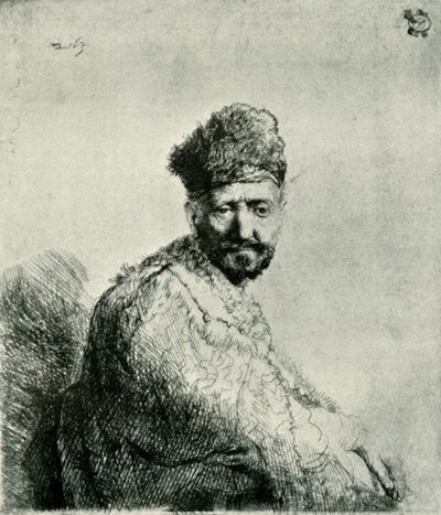 رجل ملتح يرتدي قبعة شرقية ورداء: والد الفنانين ، 1631 ، 1906. بواسطة غير معروف