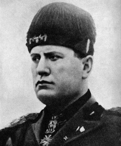 بينيتو موسوليني 1883-1945 ، ديكتاتور فاشي إيطالي ، 1922 1936 بواسطة غير معروف