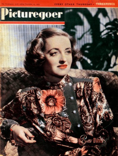 بيت ديفيس 1908-1989 ، الممثلة الأمريكية ، 1943 بواسطة غير معروف