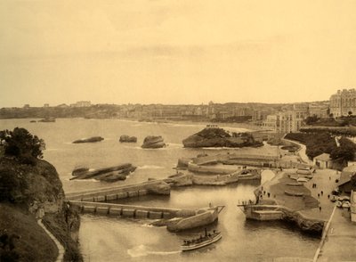 بياريتز - Le Port des Pecheurs ، c1930. بواسطة غير معروف