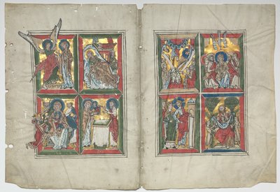 Bifolia مع مشاهد من حياة المسيح ، 1230-1240. بواسطة غير معروف