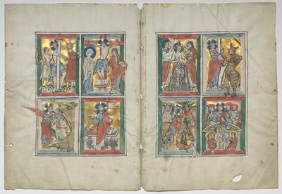 Bifolio مع مشاهد من حياة المسيح ، 1230-1240. بواسطة غير معروف