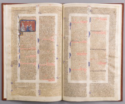 Bifolium مع Decretals of Gratian ، الفرنسية ، كاليفورنيا. 1290. بواسطة غير معروف