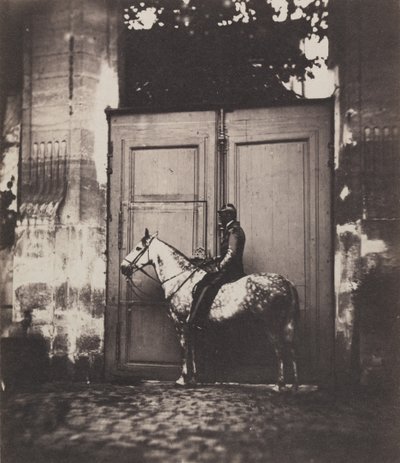 فارس أسود أمام مدخل ، ج. 1855. بواسطة غير معروف