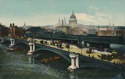 جسر بلاكفرايرز ، لندن ، 1911. بواسطة غير معروف