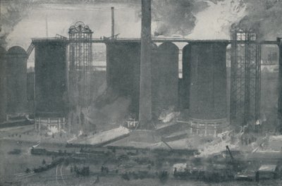 أفران الانفجار في Bell Bros. Iron Works ، Middlesborough ، 1910 بواسطة غير معروف