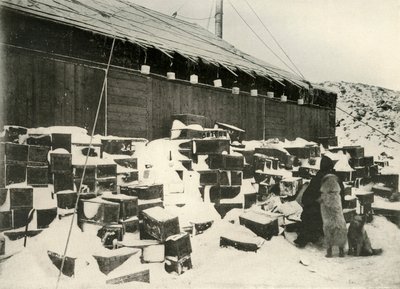 كتل الجليد ... للتأكد من معدل التبخر ، 1908 ، 1909 بواسطة غير معروف