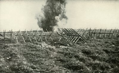 قصف الخنادق الألمانية ، 1919. بواسطة غير معروف
