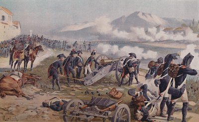 بونابرت تهدف المدفع في لودي ، 1796 ، 1896. بواسطة غير معروف