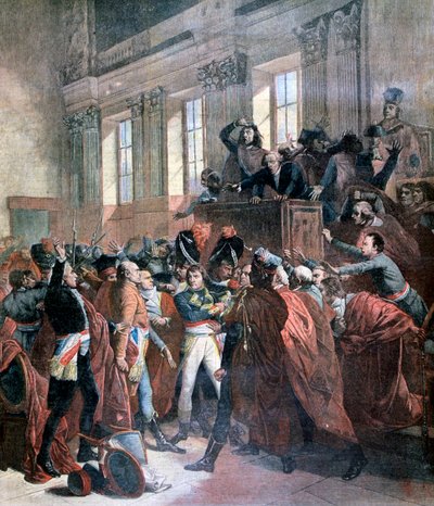 بونابرت ومجلس الخمسمائة في سانت كلاود ، 10 نوفمبر 1799 ، 1893 بواسطة غير معروف
