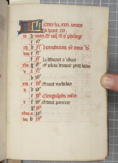 Book of Hours, c.1450 (ink on vellum) بواسطة غير معروف