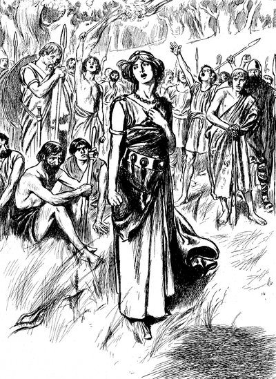 Boudicca Boadicea lst ملكة بريطانيا من Iceni ، حشد قواتها ، c1900 بواسطة غير معروف