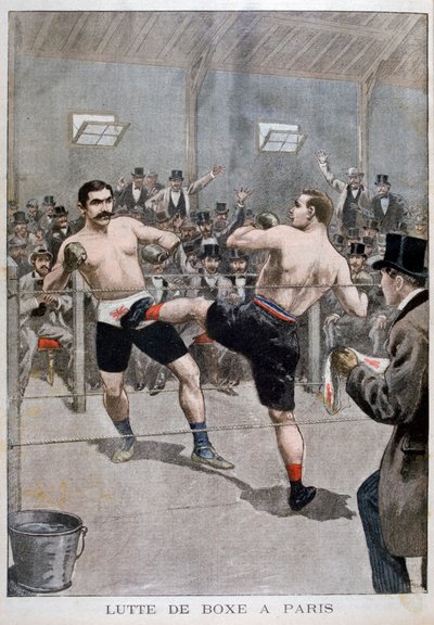 الملاكمة في باريس 1899 بواسطة غير معروف