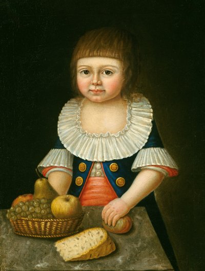 صبي يحمل سلة فواكه ، ج. 1790. بواسطة غير معروف