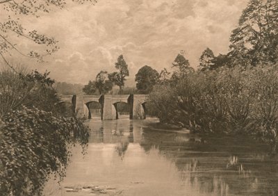 الجسر عند ليمبليت ستوك في آفون السفلى ، 1902 بواسطة غير معروف