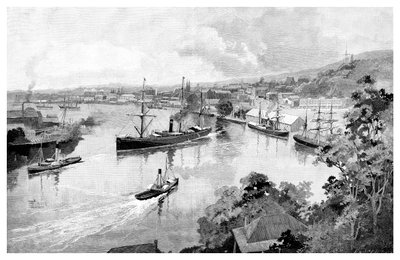 بريسبان من بوين تراس ، 1886 بواسطة غير معروف