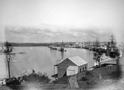 نهر بريسبان ، جنوب شرق كوينزلاند ، أستراليا ، 1870-1880 بواسطة غير معروف