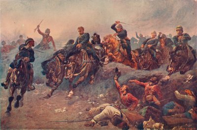 المدفعية البريطانية تدخل خطوط العدو في تل الكبير ، مصر ، 1882 ، 1883 1906 بواسطة غير معروف
