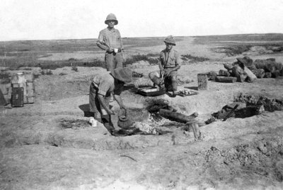 طهي شركة الجيش البريطاني C ، بلاد الرافدين ، الحرب العالمية الأولى ، 1918 بواسطة غير معروف