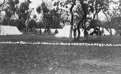 معسكر الجيش البريطاني على نهر يامونا ، الهند ، 1917 بواسطة غير معروف