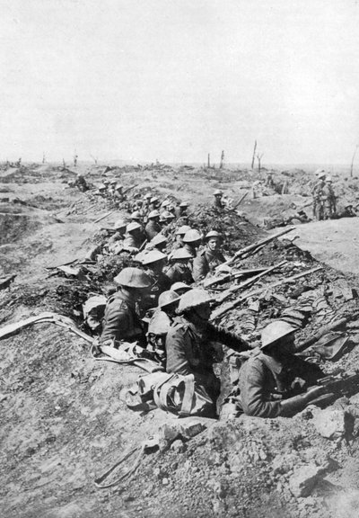 القوات البريطانية في مرتفعات السوم ، فرنسا ، الحرب العالمية الأولى ، 1914-1918 ، c1920 بواسطة غير معروف