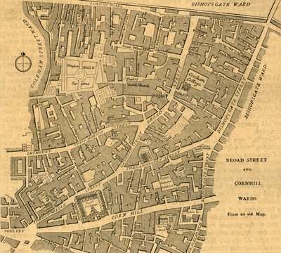 شارع برود وكورنهيل واردز ، 1897. بواسطة غير معروف