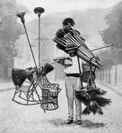 بائع مكنسة ، ريو دي جانيرو ، البرازيل ، 1922 بواسطة غير معروف