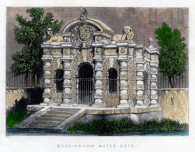 بوابة مياه باكنغهام ، ستراند ، لندن ، c1850 بواسطة غير معروف