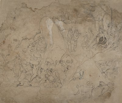 بناء الجسر إلى لانكا ، كاليفورنيا. 1800. بواسطة غير معروف