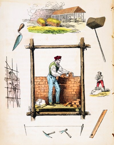تجارة البناء ، c1845 بواسطة غير معروف