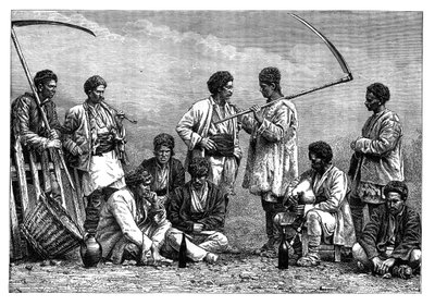 الفلاحون البلغار ، c1890 بواسطة غير معروف